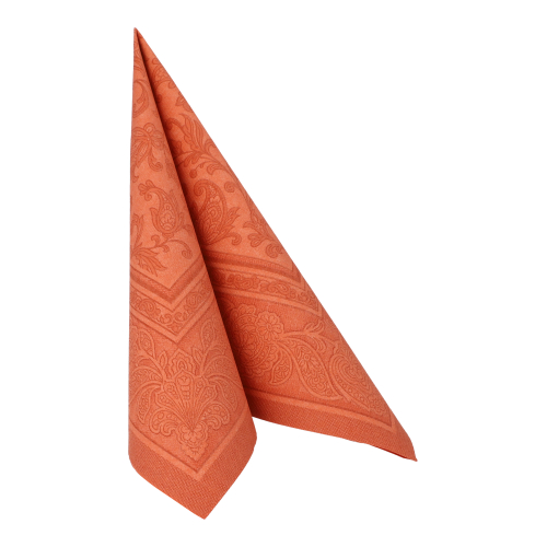 250 Servietten "ROYAL Collection" 1/4-Falz 40 cm x 40 cm terracotta "Ornaments" 12500 Servietten "ROYAL Collection" 1/4-Falz 40 cm x 40 cm terracotta "Ornaments"