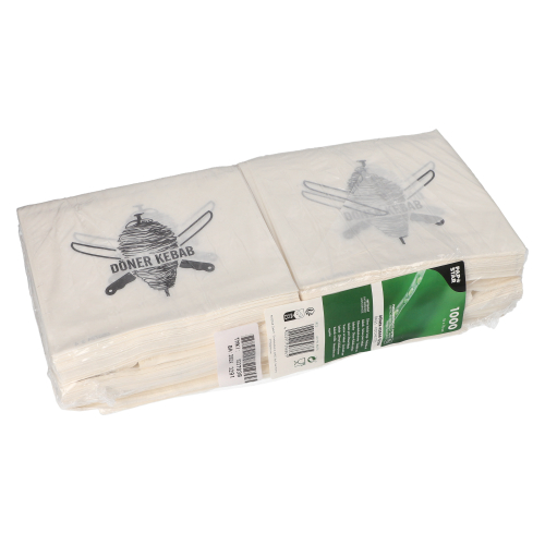 120000 Döner-Kebab-Tüten, Pergament-Ersatz 16 cm x 16 cm weiss fettdicht