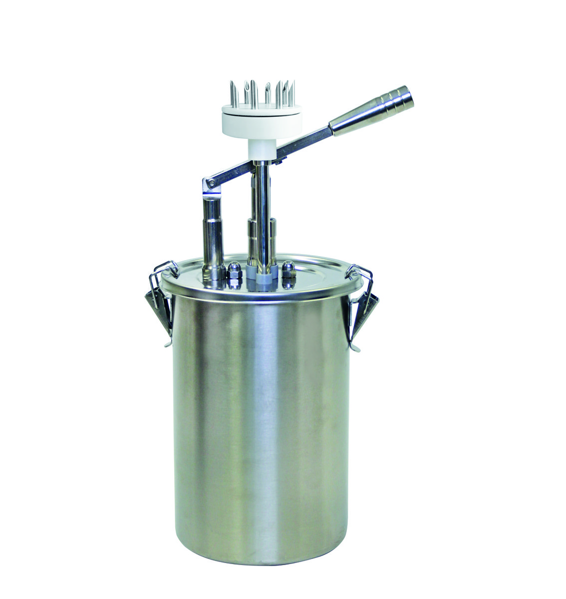 Hebel Dosierspender mit Donut-Aufsatz Hebel Dosierspender mit Donut-Aufsatz