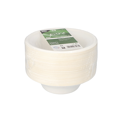 12000 Schalen, Zuckerrohr "pure" 380 ml Ø 15,5 cm · 4,6 cm weiss