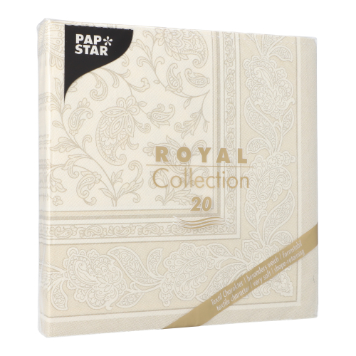 160 Servietten "ROYAL Collection" 1/4-Falz 40 cm x 40 cm champagner "Ornaments" 12000 Servietten "ROYAL Collection" 1/4-Falz 40 cm x 40 cm champagner "Ornaments"