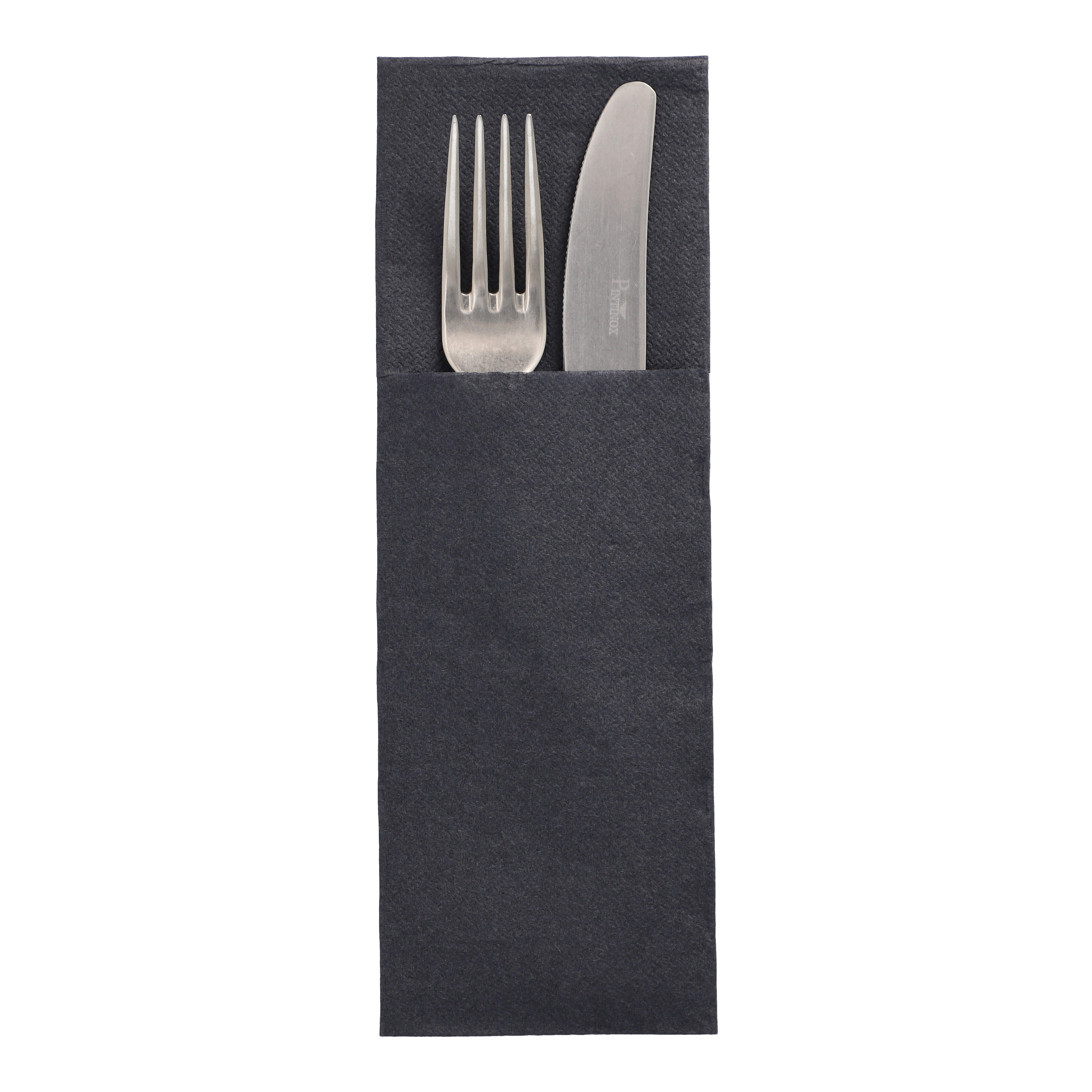 19200 Servietten "DAILY Collection" 48 cm x 30 cm schwarz mit Besteckfalz