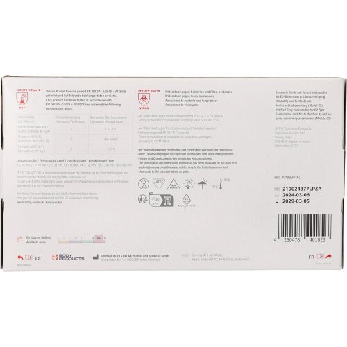 36000 "WORK-INN" Handschuhe, Latex gepudert "White" weiss - natur Größe XL