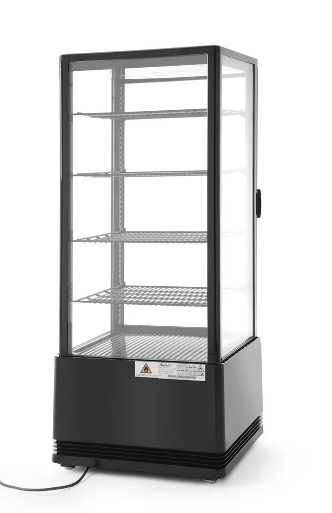 Aufsatz-Kühlvitrine 98 Liter, Arktic, Schwarz, 230V/210W, 444x397x(H)1100mm