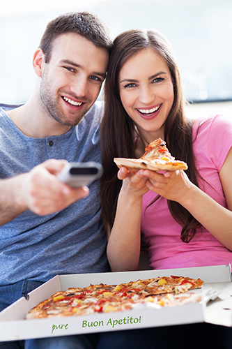 1800 Pizzakartons, Cellulose "pure" eckig 26 cm x 26 cm x 3 cm