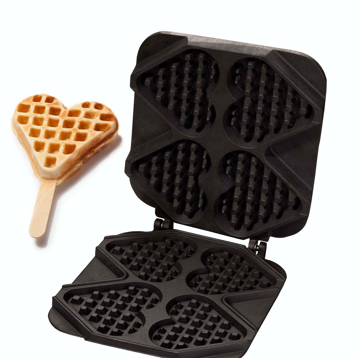 Waffel-Herz am Stiel Wechselplatten für Thermocook®