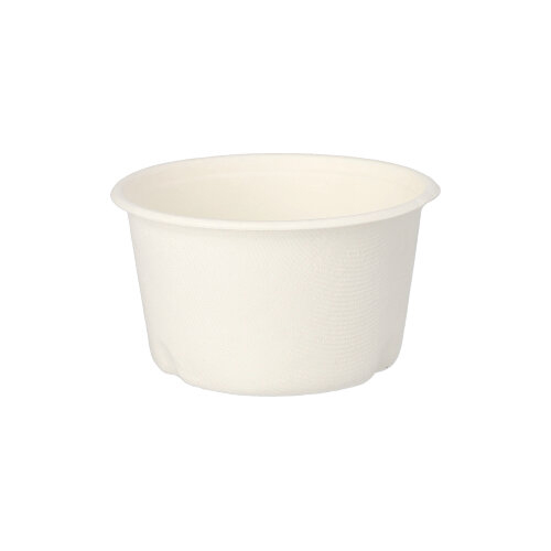 50 Suppenbecher, Zuckerrohr "pure" 350 ml Ø 10 cm · 6,4 cm weiss 6000 Suppenbecher, Zuckerrohr "pure" 350 ml Ø 10 cm · 6,4 cm weiss