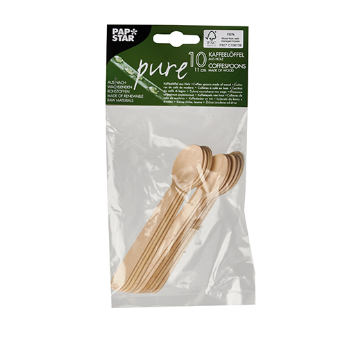 150 Kaffeelöffel, Holz "pure" 11 cm 48000 Kaffeelöffel, Holz "pure" 11 cm