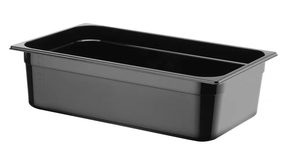 Gastronorm-Behälter 1/1, Profi Line, GN 1/1, 21L, Schwarz, 530x325x(H)150mm Gastronorm-Behälter 1/1, Profi Line, GN 1/1, 21L, Schwarz, 530x325x(H)150mm