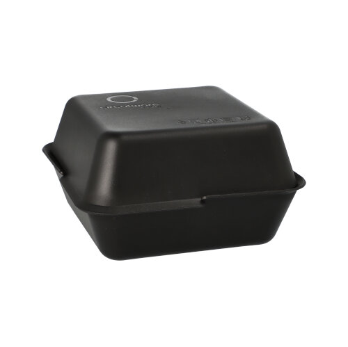 Circulware by Haval Mehrweg-Foodboxen 4,3 cm x 15,6 cm x 15,6 cm schwarz , 2-teilig