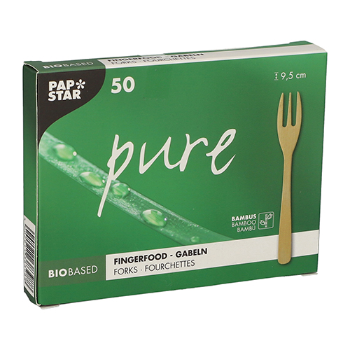92000 Fingerfood - Gabeln, Bambus "pure" 9,5 cm