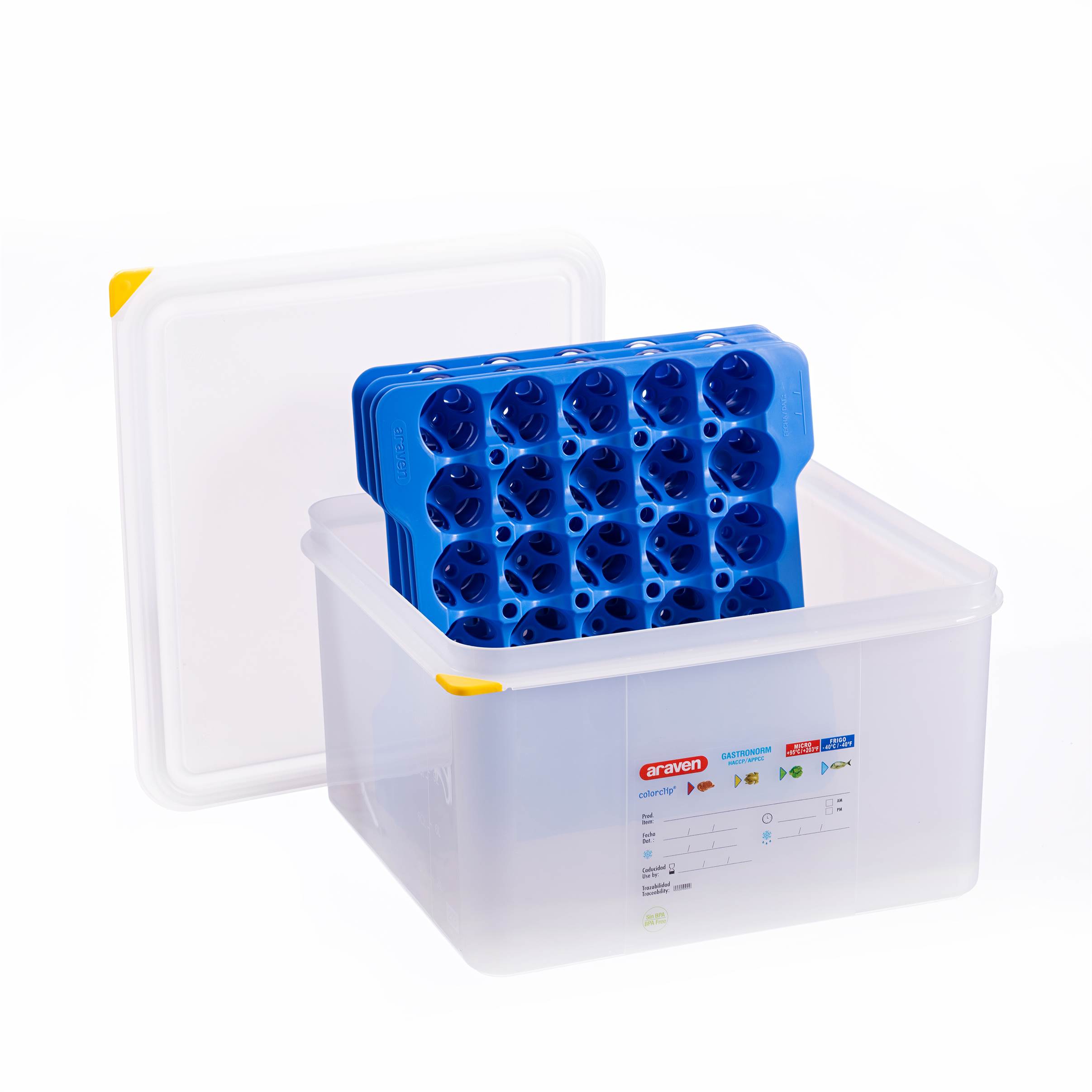 Eierbox inklusive acht Eiertabletts