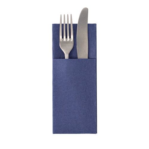 18000 Servietten "ROYAL Collection" 40 cm x 30 cm dunkelblau mit Besteckfalz
