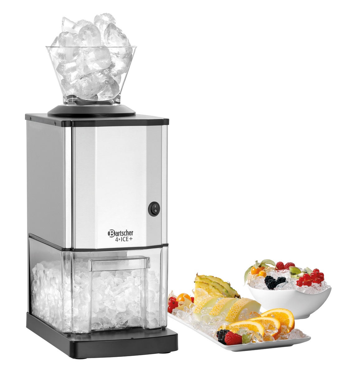 Eiscrusher 4ICE+ 172 x 250 x 460 mm silber/schwarz Eiscrusher 4ICE+ 172 x 250 x 460 mm silber/schwarz