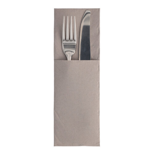 14400 Servietten "ROYAL Collection" 48 cm x 30 cm grau mit Besteckfalz