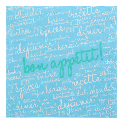 20 Servietten, 3-lagig 1/4-Falz 40 cm x 40 cm blau "Table Pleasures" 15000 Servietten, 3-lagig 1/4-Falz 40 cm x 40 cm blau "Table Pleasures"