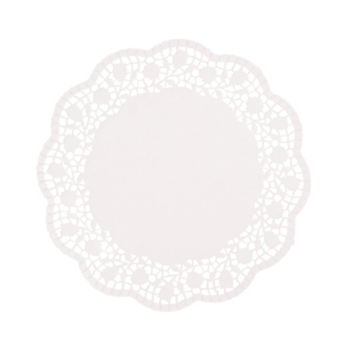 100 Tortenspitzen rund Ø 25 cm weiss 120000 Tortenspitzen rund Ø 25 cm weiss