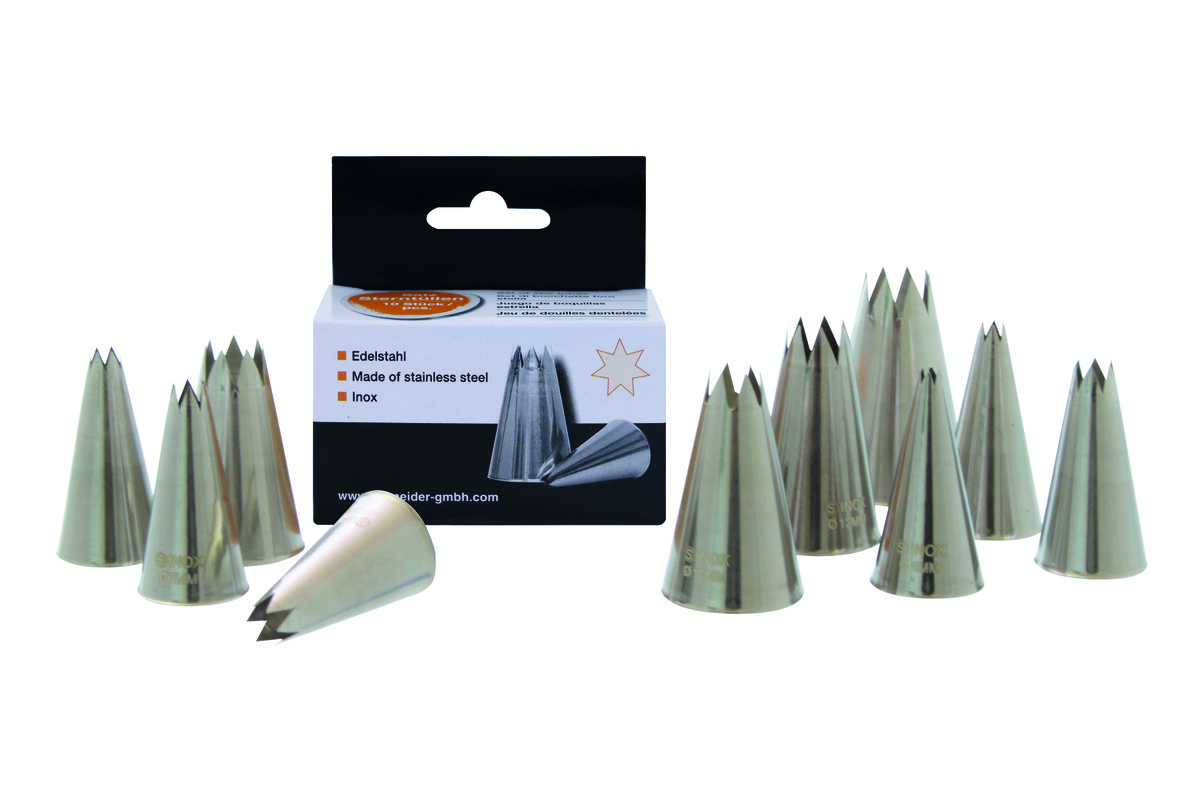 Sterntüllen im Satz, 10-teilig