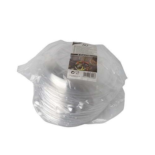 50 Dom-Deckel, PET rund Ø 19 cm · 3 cm klar 4800 Dom-Deckel, PET rund Ø 19 cm · 3 cm klar