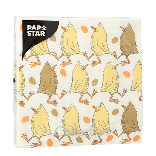 21600 Servietten, 3-lagig 1/4-Falz 33 cm x 33 cm ! "Påsktider"