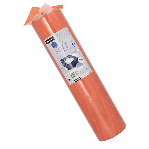 112 Tischläufer, stoffähnlich, Vlies "soft selection plus" 24 m x 40 cm nektarine