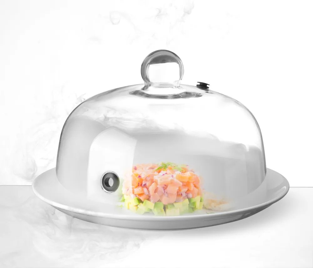 Glasglosche mit Lüftungsöffnung, Servierglosche, ⌀260x(H)175mm