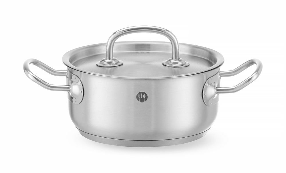 Bratentopf - mit Deckel, HENDI, Kitchen Line, 1,5L, ⌀160x(H)75mm