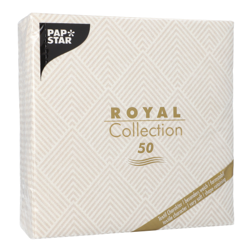 250 Servietten "ROYAL Collection" 1/4-Falz 40 cm x 40 cm champagner "Elegance" 12500 Servietten "ROYAL Collection" 1/4-Falz 40 cm x 40 cm champagner "Elegance"