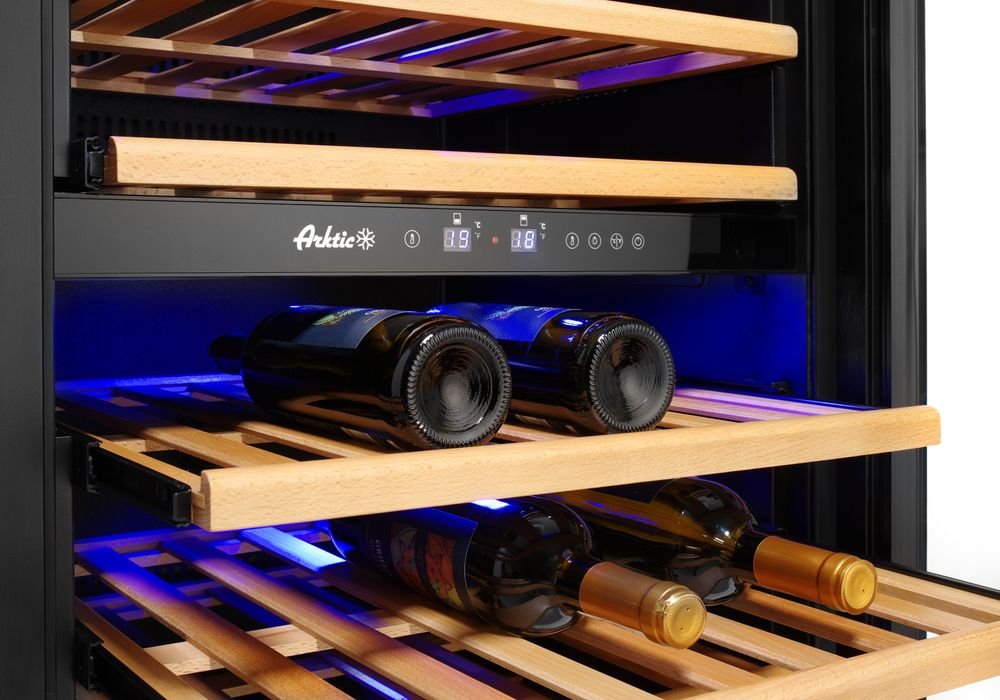 Weinkühlschrank, 2 Zonen, 72 Flaschen, Arktic, 232L, 220-240V/110W, 595x675x(H)1215mm Weinkühlschrank, 2 Zonen, 72 Flaschen, Arktic, 232L, 220-240V/110W, 595x675x(H)1215mm