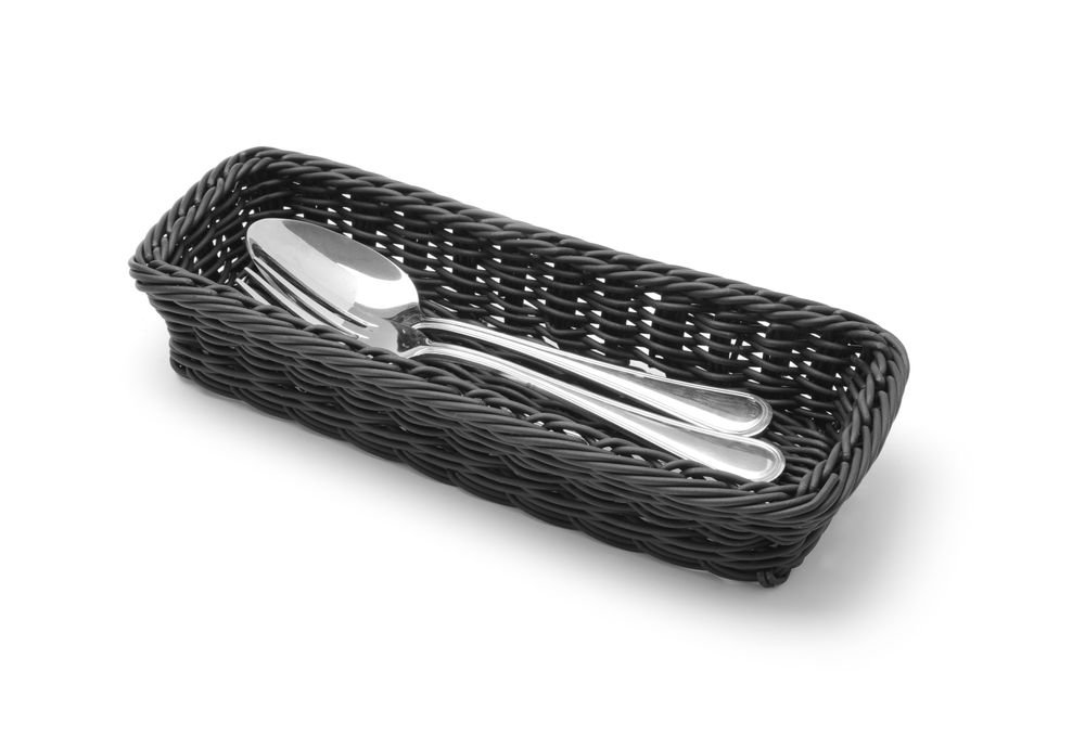 Besteckkorb, HENDI, Schwarz, 270x100x(H)45mm