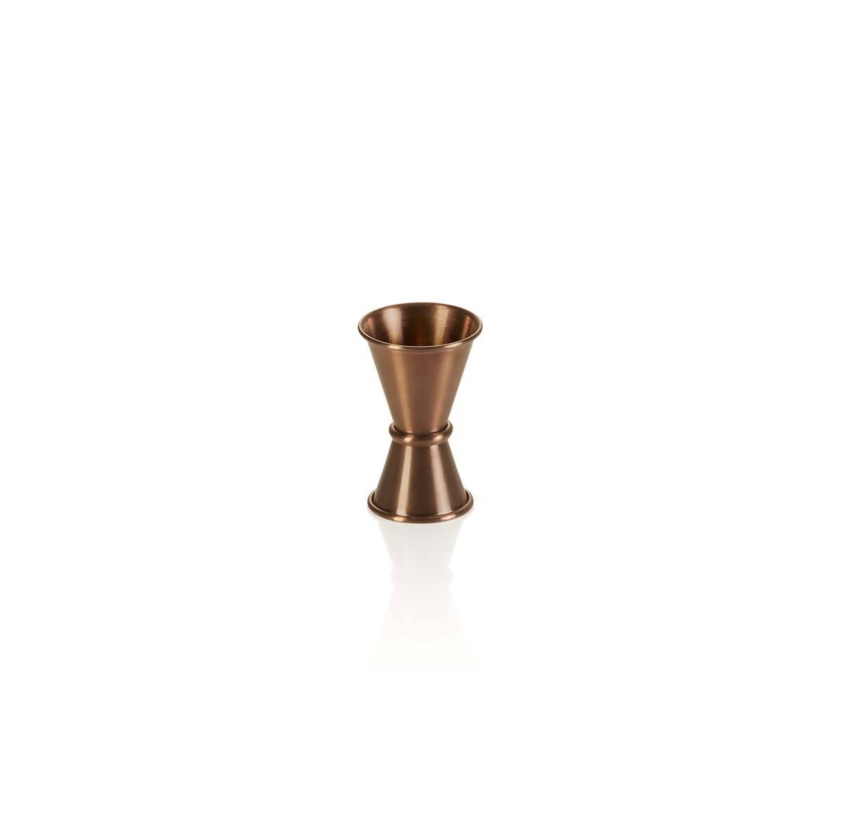 Jigger, 15 / 30 ml, Ø 4,5 cm, Höhe 7 cm, bronze Jigger, 15 / 30 ml, Ø 4,5 cm, Höhe 7 cm, bronze