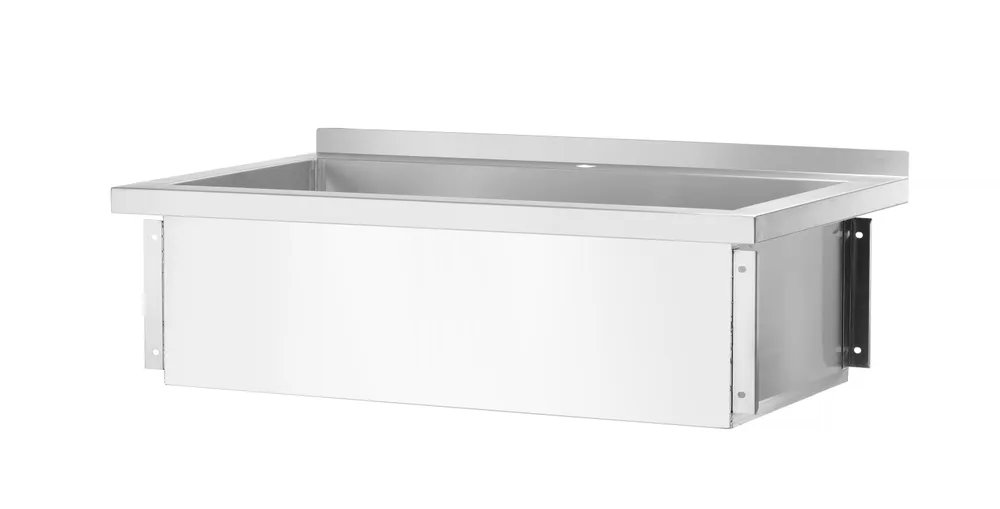 Tisch mit Einzelwaschwanne, ohne Spritzschutz – verschraubt, Tiefe 600 mm, Budget Line, 800x600x(H)850mm Tisch mit Einzelwaschwanne, ohne Spritzschutz – verschraubt, Tiefe 600 mm, Budget Line, 1000x600x(H)850mm