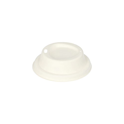 22000 Dom-Deckel, Zuckerrohr "pure" rund Ø 8 cm · 2,5 cm weiss
