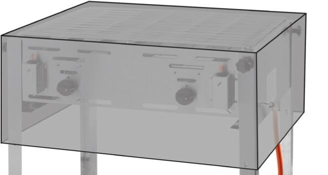 Schutzhülle, HENDI, Grill-/Roast-Master Maxi 154717 + 154878, 720x560x(H)360mm