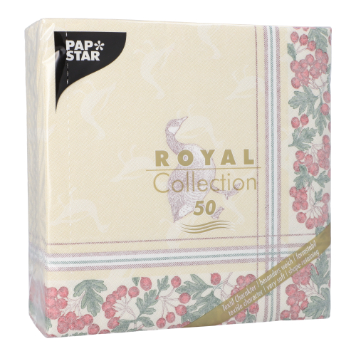 250 Servietten "ROYAL Collection" 1/4-Falz 40 cm x 40 cm "Goose" 12500 Servietten "ROYAL Collection" 1/4-Falz 40 cm x 40 cm "Goose"