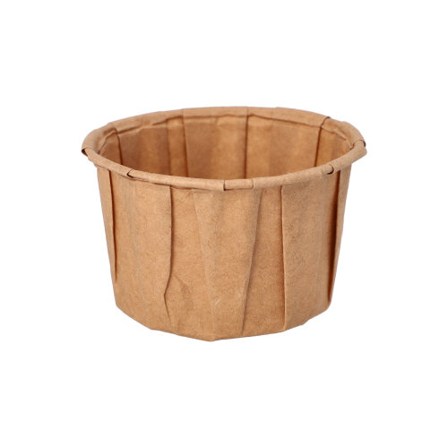 100 Dressingbecher, Papier "pure" 110 ml Ø 7 cm · 4,2 cm braun 36000 Dressingbecher, Papier "pure" 110 ml Ø 7 cm · 4,2 cm braun