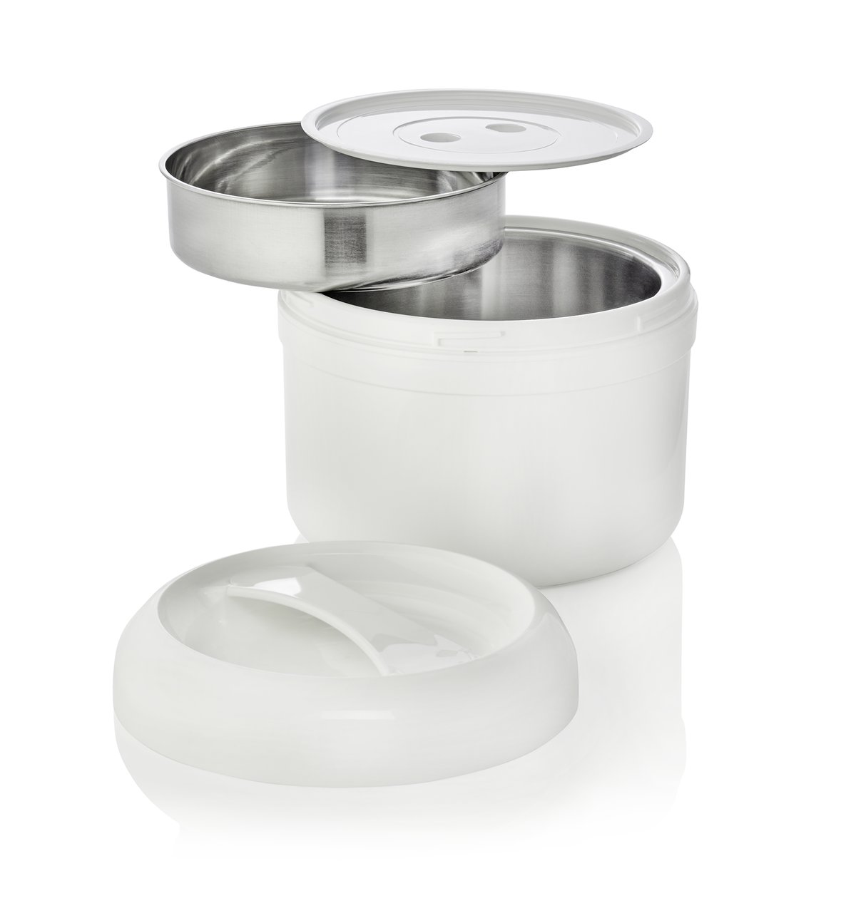 Thermospeisetransportbehälter 3 L, Ø 21 cm, (H) 18 cm Thermospeisetransportbehälter 4 L, Ø 21 cm, (H) 21 cm