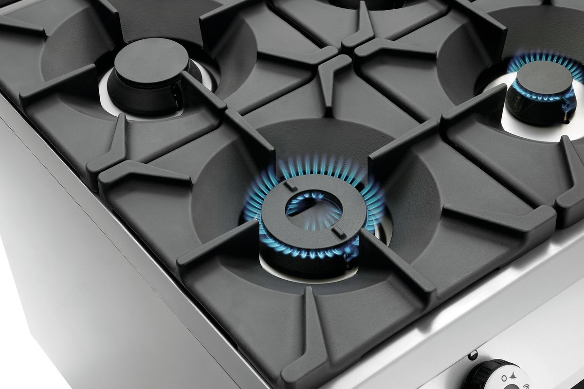 4 Flammen Gasherd, OU 4 Flammen Gasherd, EBO 2/1GN