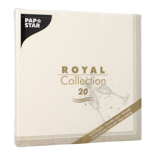 12000 Servietten "ROYAL Collection" 1/4-Falz 40 cm x 40 cm gold "Festivities"