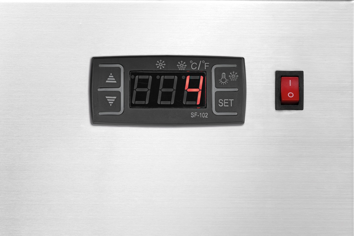 Mini-Kühlvitrine 78L, Edelstahl