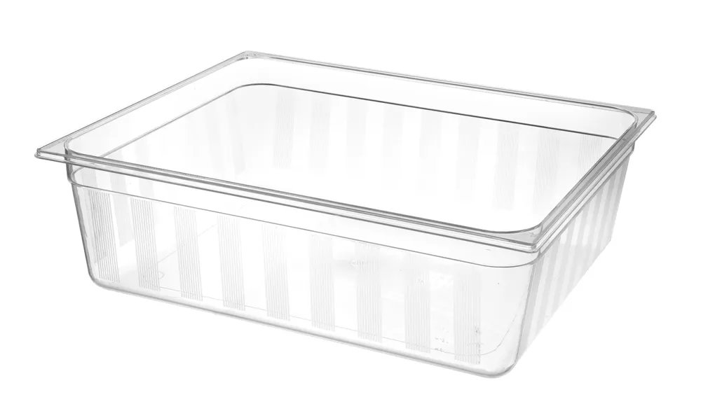 Gastronorm-Behälter 2/1, GN 2/1, 58L, Transparent, 650x530x(H)200mm