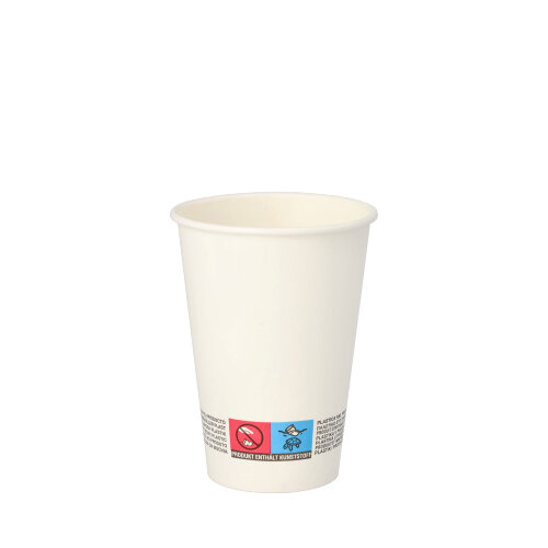 24000 Automatenbecher, Pappe "To Go" 0,18 l Ø 7 cm · 9,2 cm weiss