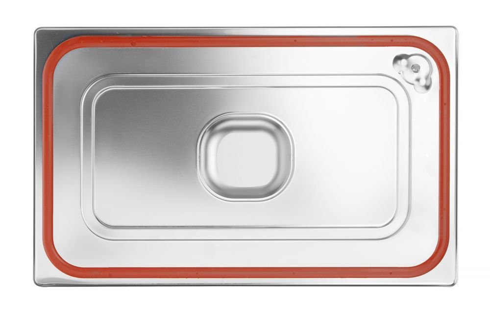 Gastronorm-Deckel mit Silikonrand, HENDI, Profi Line, GN 1/6, 176x162mm