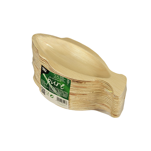 4200 Teller, Palmblatt "pure" 24 cm x 11 cm x 2,5 cm "Fisch"
