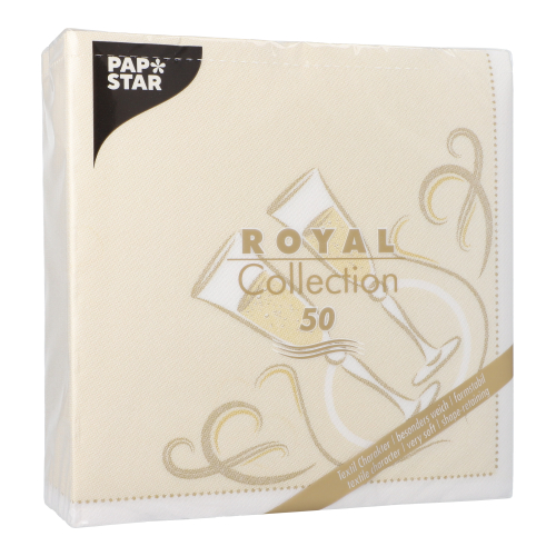 250 Servietten "ROYAL Collection" 1/4-Falz 40 cm x 40 cm gold "Festive Moments" 12500 Servietten "ROYAL Collection" 1/4-Falz 40 cm x 40 cm gold "Festive Moments"
