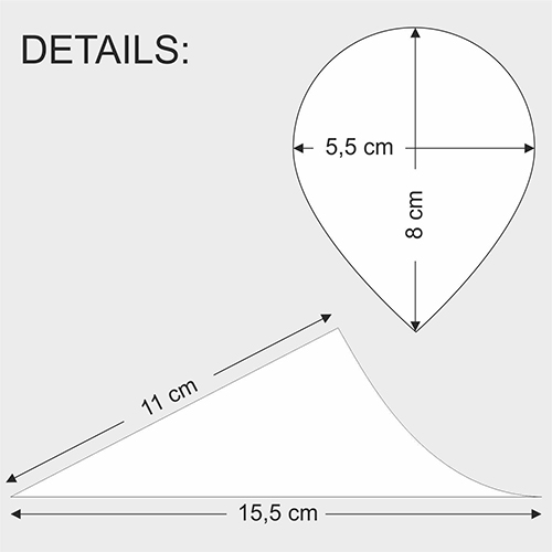 28000 Fingerfood - Spitztüten, Holz "pure" Ø 8 cm · 15,5 cm
