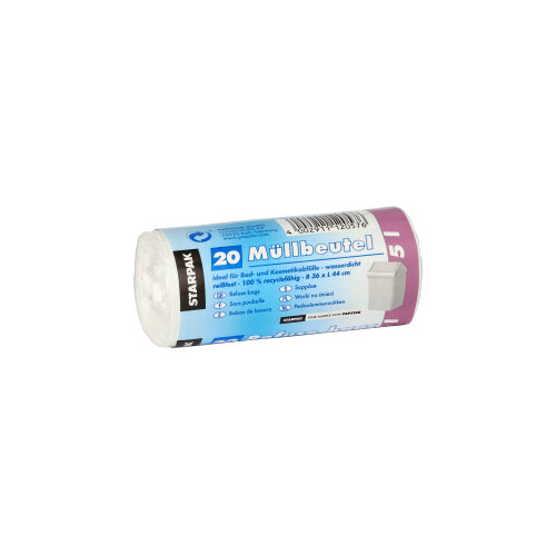 79200 Müllbeutel, LDPE 5 l 44 cm x 36 cm weiss