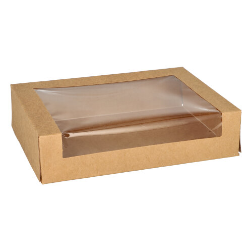 6000 Sushi-Schalen, Pappe eckig 4,5 cm x 19,5 cm x 14 cm braun