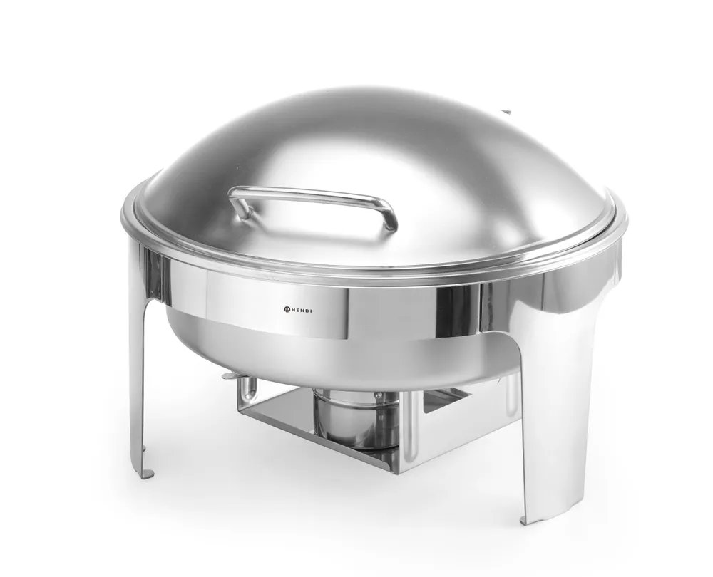 Chafing Dish rund, satiniert, Profi Line, 6L, 465x420x(H)320mm Chafing Dish rund, satiniert, Profi Line, 6L, 465x420x(H)320mm