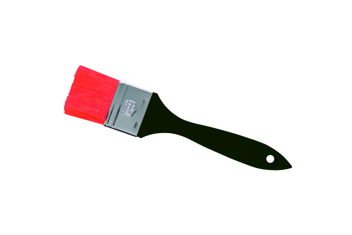 Bäckerpinsel mit rotem Nylonbesatz Bäckerpinsel mit rotem Nylonbesatz